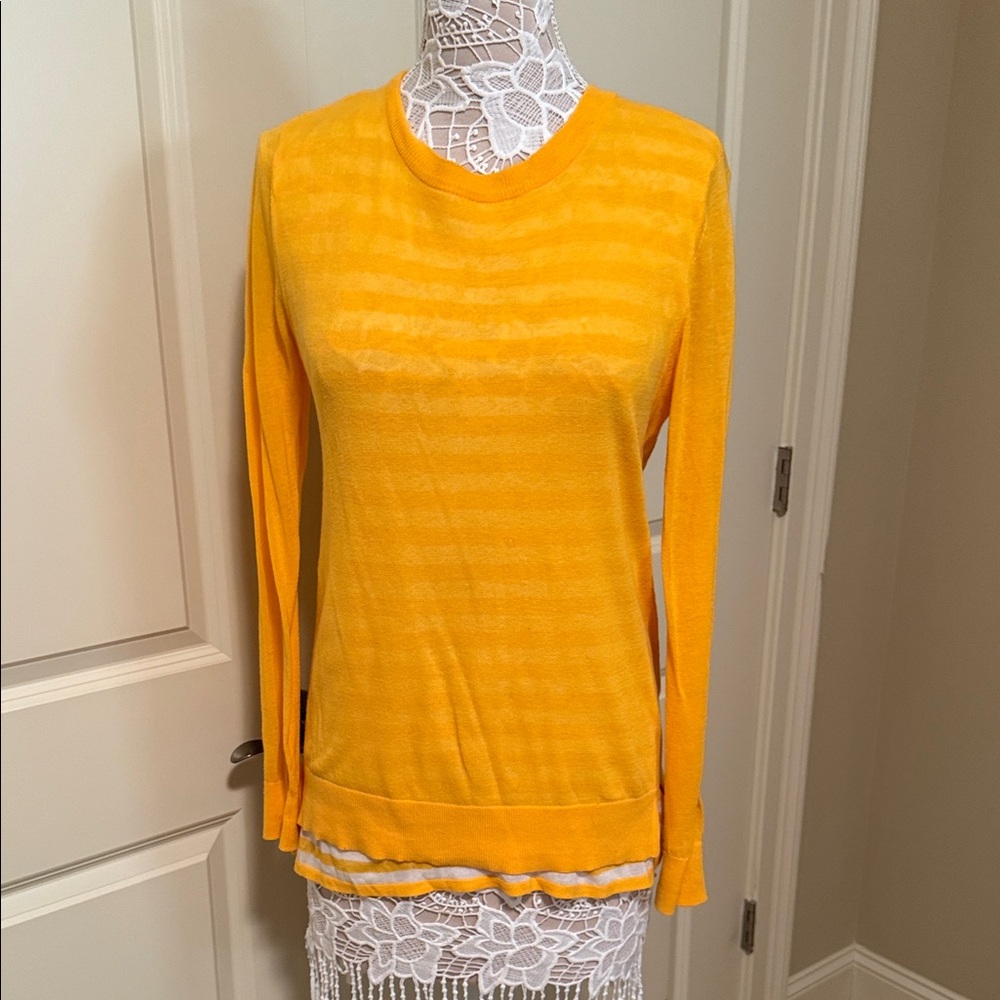 MICHAEL Michael Kors Yellow Long Sleeve Sweater